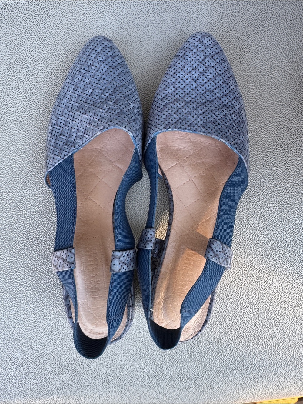 Hispanitas Blue Slingback Sandals “Joy is a choice” size EU 37.5